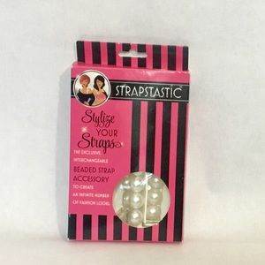 Strapstastic White Pearl Bra Straps New